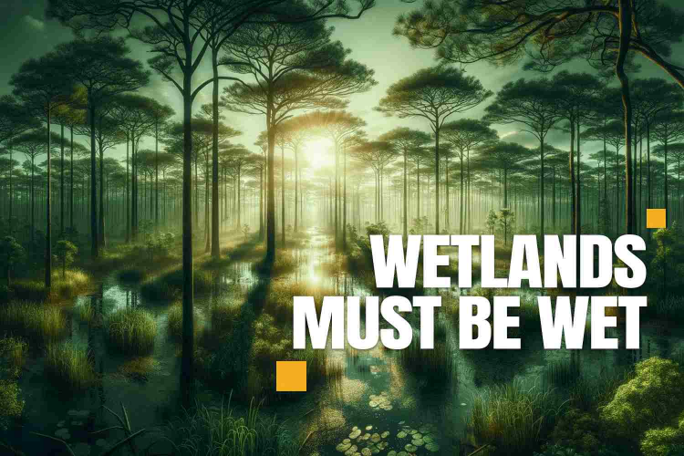 Wetlands must be wet